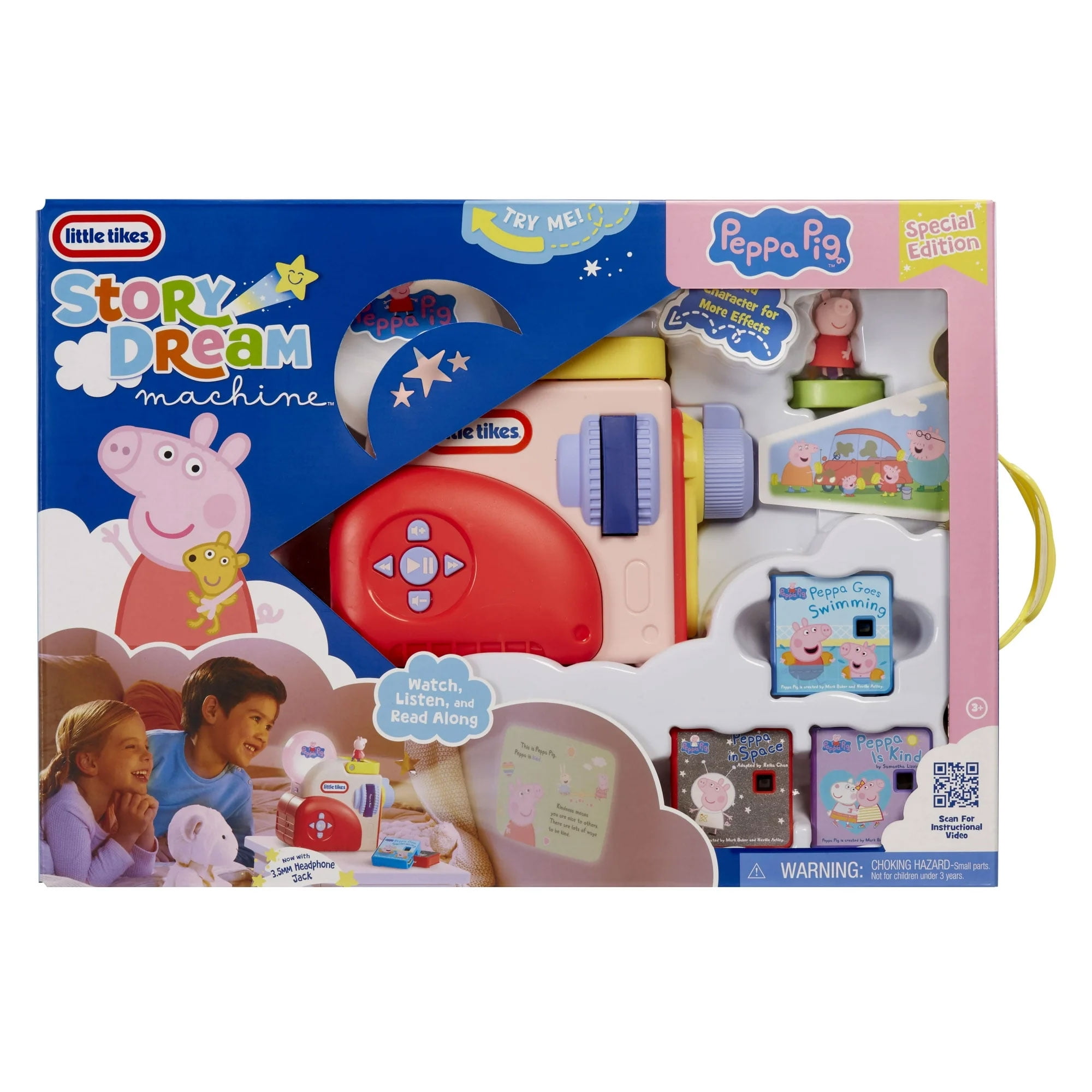 Little Tikes Story Dream Machine Peppa Pig Special Edition Storytime Audio Books, Toy Character, Gift Ages 3+, English Speaking Toy