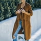 thumbnail image 5 of Puntoco Mujer Casual Sólido Manga Larga Cardigan Suéter Abrigo con Bolsillos Flash Picks Puntoco Puntoco-5236, 5 of 6