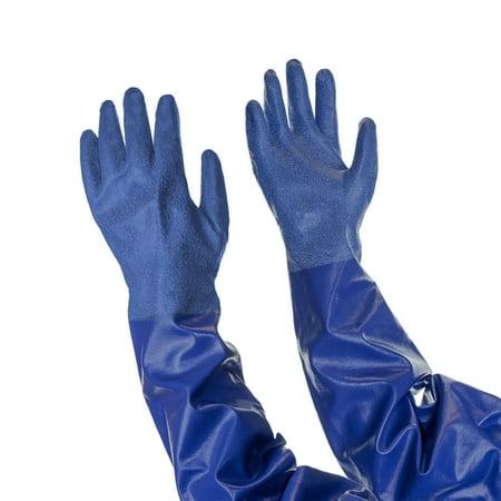 

Kleen Handler Kleen Mitt Nitrile Gloves Non-slip Textured Palm Finish Blue ( X-Large)