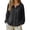 Black, variant on Only Moment Shirt Women Retro Vacation Thin Balloon Sleeve Breathable Cotton Linen Summer Sun Protection Blouse