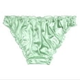 thumbnail image 2 of Agnes Orinda Women's Plus Size Satin Brief Mid-Rise Hipster Stretchy Underwear, 2 of 6