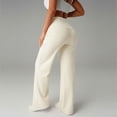 thumbnail image 6 of Gpoecd Sweatpants for Women High Waisted Wide Leg Pants Soft Casual Trousers Elastic Comfort Fit Flowy Joggers for Outdoor Running Yoga Womens Athletic Pants Beige,S, 6 of 6