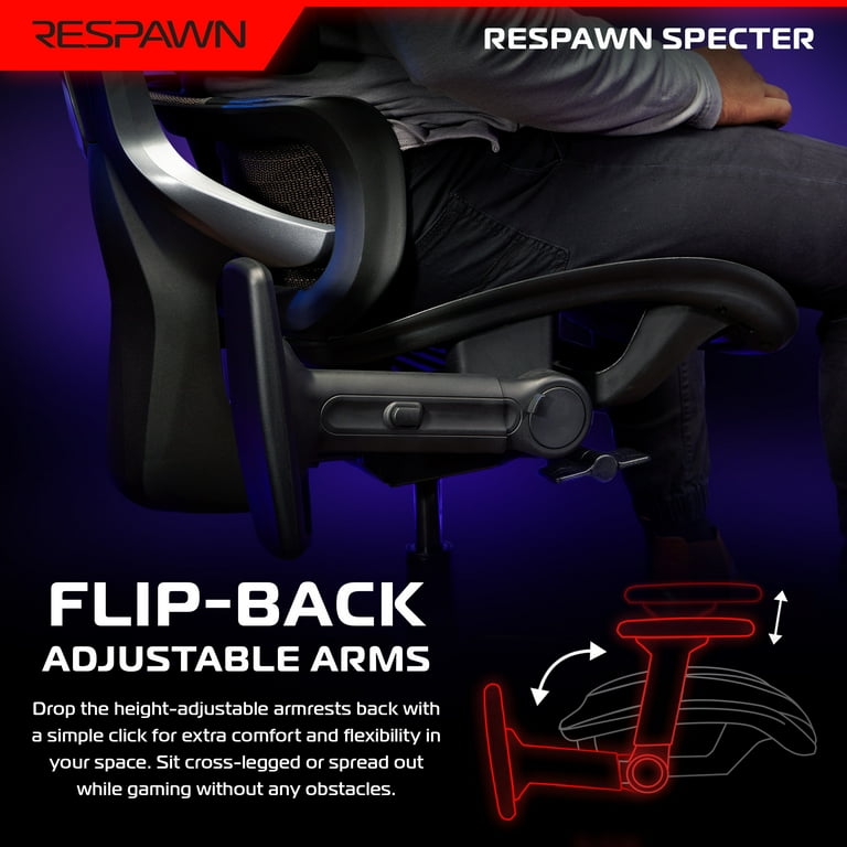 RESPAWN Specter Ergonomic Mesh Gaming Office Style Chair Onyx