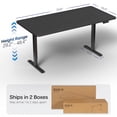 thumbnail image 6 of VIVO Electric 71” x 36” Stand Up Desk, Black Table Top, Black Frame, 6 of 8