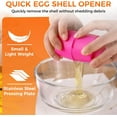 thumbnail image 4 of Egg Shell Opener, 2026 Upgraded Egg Opener for Hard Boiled Eggs, Egg Peeler Separator for Raw Eggs Cracker Tool Cutter Kitchen Gadgets with Love Egg Fryer (Pink, 1 Set), 4 of 8