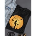 thumbnail image 3 of Halloween Witch T-Shirt Women -SPIdeals Designs, Female 3X-Large, 3 of 4