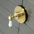 thumbnail image 2 of Kingston Brass KS3037BPL Bel-Air 3-Way Diverter Valve with Trim Kit, Brushed Brass, 2 of 4