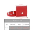 thumbnail image 4 of INSPIRE CHIC Women Fanny Pack, Faux Leather Belts with Removable Mini Pouch Small Purse Waist Belt Bag Red, 4 of 6