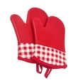 thumbnail image 1 of VONKY Gants de Cuisine en Gel de Silice Résistants à la Chaleur et Confortables Antidérapants Rouges, 1 of 6