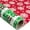 Christmas Tree & Snowflakes, variant on Christmas Wrapping Paper Jumbo Roll for Boy Kid, Red Truck & Snowy Pine Forest Reversible Design for Winter Holiday, Family Gathering, 24 inches x 100 Feet