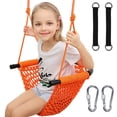 thumbnail image 1 of Hi-Na - Asiento de columpio para niños, para asiento de cuerda para niños, columpio para interiores  multicolor, 1 of 9