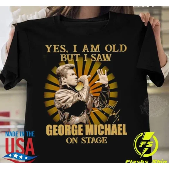 Signature Stage Era Tribute Graphic Celebrating Iconic George Michael Unisex T-Shirt up to size 5XL