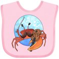 thumbnail image 3 of Inktastic Fun Fiddler Crab with Violin and Mustache Boys or Girls Baby Bib, 3 of 4