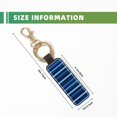 thumbnail image 5 of Keychain 6×3.1×1inpu Leather With Delicate Touch And Strong Recognition Is Used For Daily Travel, Work And Picnic Deepskyblue Stripe_1, 5 of 8