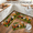 White, variant on 3 Piece Kitchen Rug Set, Anti Fatigue Kitchen Mats for Floor, Non Slip Washable Kitchen Rugs and Mats, Vintage Farmhouse Rooster Country Chicken Design