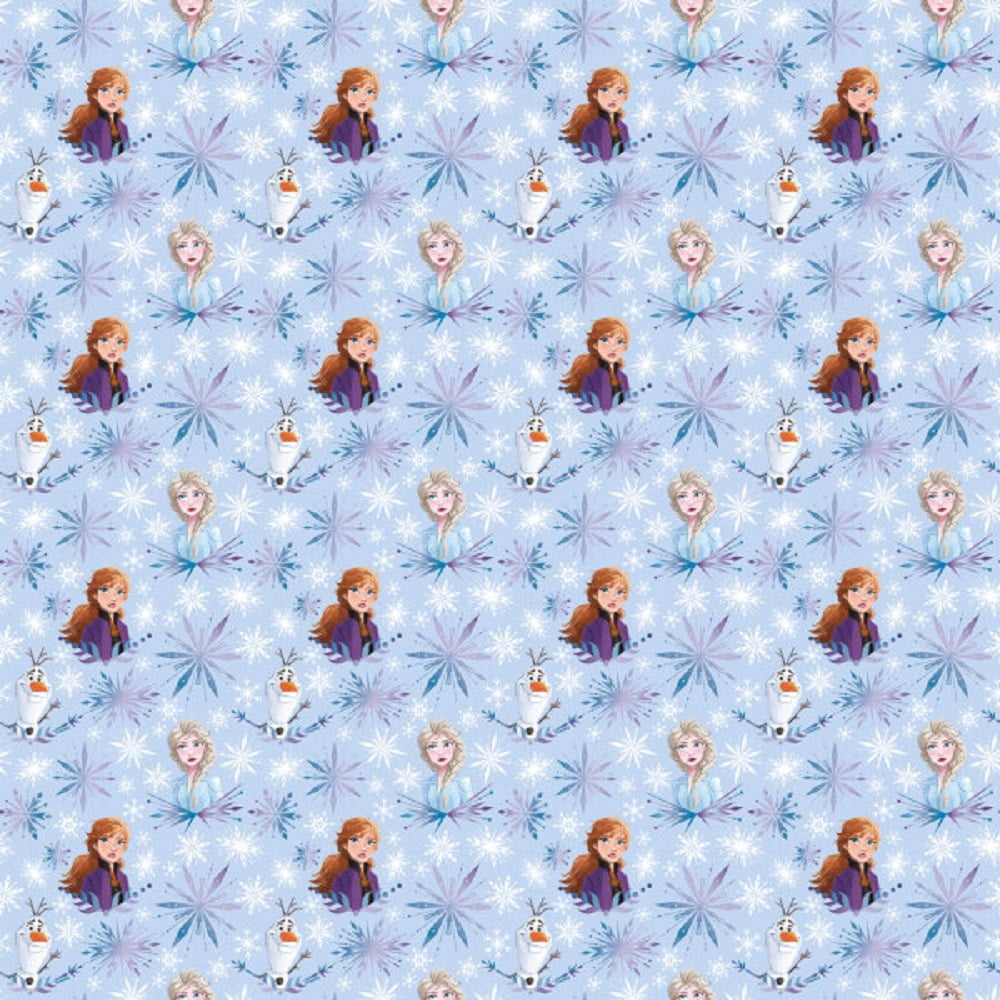 Gift Wrap - Frozen -Snowflakes - 30 Inch X 5 Ft - Paper - 1 Roll
