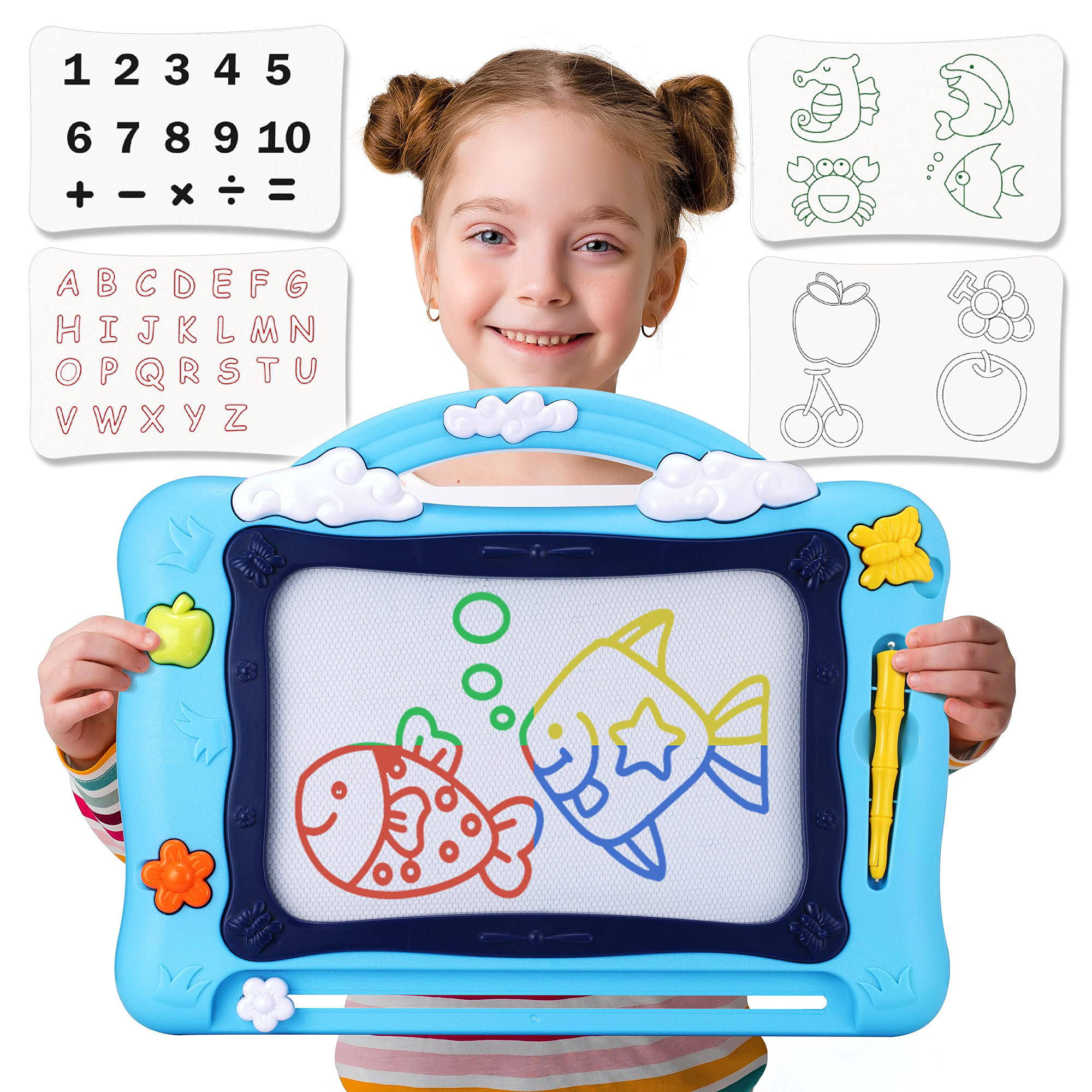 Kids Drawing Board Magnetic Writing Sketch Pad Erasable Magna DOODLE Children for sale online 