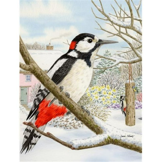 Carolines Treasures ASA2113GF Spotted Woodpecker Flag Garden Size
