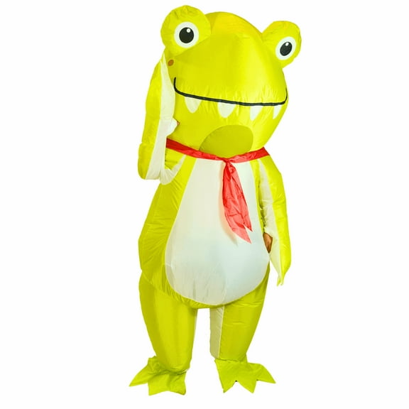 PTS Inflatable Costume Adult, Blow Up Frog Costume for Halloween Inflatables Cosplay Party