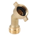thumbnail image 1 of 45 Degree Water Hose Elbow, RV Water Inlet Adapter Heat Resistant Solid Brass  for Camping Vehicle, 1 of 7