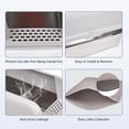 thumbnail image 4 of Caja de arena para gatos Henkelion de acero inoxidable, 26 L, extra grande, 4 of 9