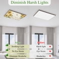 thumbnail image 6 of Fluorescent Light Covers 2 Pack 4x2 ft Sunflower Rose Leaves Ceiling Light Covers Floral Plant Light Filters for Classroom, Office & Home, Drop Ceiling Light Covers, 6 of 8