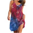 thumbnail image 2 of SMihono Robe Maxi Bohème d'Été pour Femmes Grande Taille Mode Féminine Col Rond Sans Manches Robe Imprimée de Plage, 2 of 4