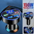 thumbnail image 2 of Fast Car Charger USB Cigarette Lighter Socket 5 Port Adapter For iPhone X9V4, 2 of 6