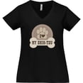 thumbnail image 3 of Inktastic I Love My Shih Tzu Dog Women's Plus Size V-Neck T-Shirt, 3 of 5
