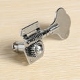 thumbnail image 5 of 5Pcs Guitar Accessory Vintage Open Guitar Tuning Keys Pegs Machine Heads Tuners Black 1L4R for 5 Strings Silver, 5 of 8