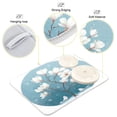 thumbnail image 3 of Iauyy Dish Drying Mat for Kitchen Counter, Super Absorbent & Hanging 16x18 / 18x24 Inch (S/M) White Magnolia Tree, 3 of 8