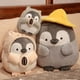 thumbnail image 4 of 25cm-45cm New Big Cute Penguin With Melon Seeds Plush Doll Cartoon Animal Plush Toys Kawaii Anime Hamster Hat Gift For Girls, 4 of 5