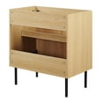 thumbnail image 4 of Vanity Cabinet (Sink not included), Brown Oak, Wood, Hotel Bedroom Bathroom, Modern Contemporary HB36372, 4 of 10