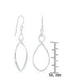 thumbnail image 2 of 925 Sterling Silver Italian High Polish 36mm Twist Infinity Design Dangling Earrings Jewelry for Women or Teens, 2 of 6