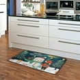 thumbnail image 5 of SKYSONIC Kitchen Rugs,Cute Christmas Snowman Non Slip Washable Cushioned Carpets Polyester AntiFatigue Comfort Porch Floor Mat Doormat Christmas Decoration 39×20 in, 5 of 6