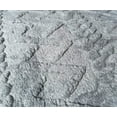 thumbnail image 5 of Sherpa Light Grey Embossed Throw Plush Cozy Super Soft Bed Blanket, 5 of 5