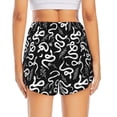 thumbnail image 4 of Haiem Hand Drawn Snake Women's 2 in 1 Running Shorts - Lightweight Athletic Workout Gym Yoga Breathable Sports Shorts Liner with Phone Pockets-XX-Large, 4 of 9