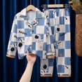 thumbnail image 1 of Marvels Spiderman Astronauta Niños Pijamas Conjunto BoysClothes Pantalones Conjunto Ropa de dormir de dibujos animados Niños Pijamas Trajes Niño Pyjama12 altura 115-125cm heqiyong CONDUJO, 1 of 2