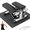 Silver, variant on UBesGoo Mini Air Aerobic Stepper, Stair Climber Twist Exercise Fitness Machine, with LCD Display & Resistance Bands