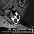 thumbnail image 3 of For Xiaomi Poco X5 5G/Redmi Note 12 4G/5G (Global) Kickstand Case Slide Lens Shield PC+TPU Cover, 3 of 5