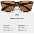 thumbnail image 3 of Ray-Ban RB4181 POLARIZED Square Shaped Sunglasses for Men & Women - Includes Official Rayban Eyewear Kit - Ideal Formal & Casual Wear Sunglasses - B-15 Brown Lens, 3 of 7