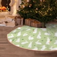 thumbnail image 4 of Salouo Rabbit And Carrot (2) Christmas Tree Skirt 30" Farmhouse Christmas Decorations Snowman Xmas Tree Skirt Tree Mat for Holiday Party Decor, 4 of 8