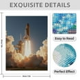 thumbnail image 3 of Diamond Art Kit for Adults, Space Shuttle Launch Skyward Ascent Diamond Painting for Adults Beginners, 5D DIY Diamond Art Painting Kits, Colorful Diamond Painting Craft for Home Decor 12x16, 3 of 7
