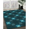 thumbnail image 2 of Ahgly Company Indoor Square Patterned Dark Cyan Green Area Rugs, 8' Square, 2 of 6