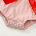 thumbnail image 6 of RMGVDSD Adorable Bow Tie Baby Girls Clothes Corduroy Romper Sleeveless Jumpsuit Cute Bodysuit Onesie Toddler One-Piece Outfit 3-6 Months, 6 of 8