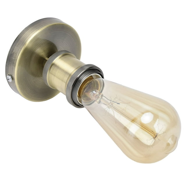 Portalámparas E27 Estándar Retro, Casquillo De Luz Vintage E26/E27, Material ABS De Hierro Y Aluminio Para Cocina, Dormitorio, Sala De Estar