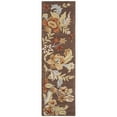 thumbnail image 3 of SAFAVIEH Blossom Emely Floral Flowers Wool Area Rug, Brown/Multi, 5' x 8', 3 of 10