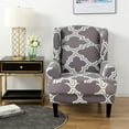 thumbnail image 2 of SHANNA Wingback Chair Slipcovers 2-Piece Stretch Fabric Wing Chair Cover with Cushion Cover Armchair Sofa Furniture Protector, 2 of 9