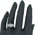 thumbnail image 2 of Three Stone Split Shank Wide look Anniversary Engagement Ring Set 14K Gold, 2 of 5