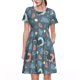 thumbnail image 1 of Balery Watermelons Dachshunds Vestidos sueltos de manga corta para mujer, vestidos de verano 2025, vestidos casuales de corte A con vuelo., 1 of 6